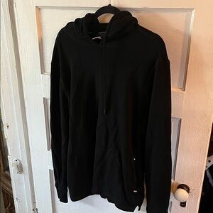 Jockey Men's Classic Black Hoodie with two pockets in front